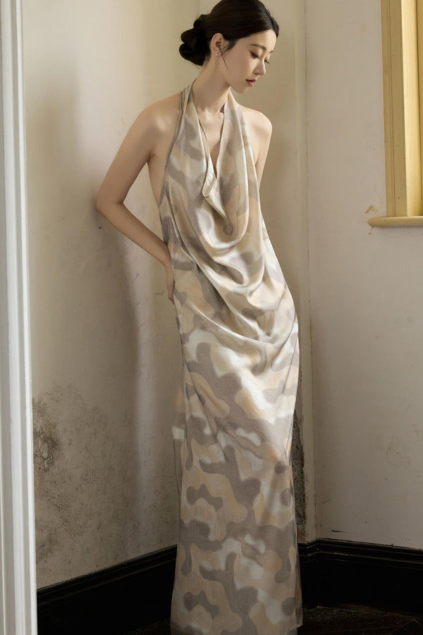Moonlit Halterneck Dress