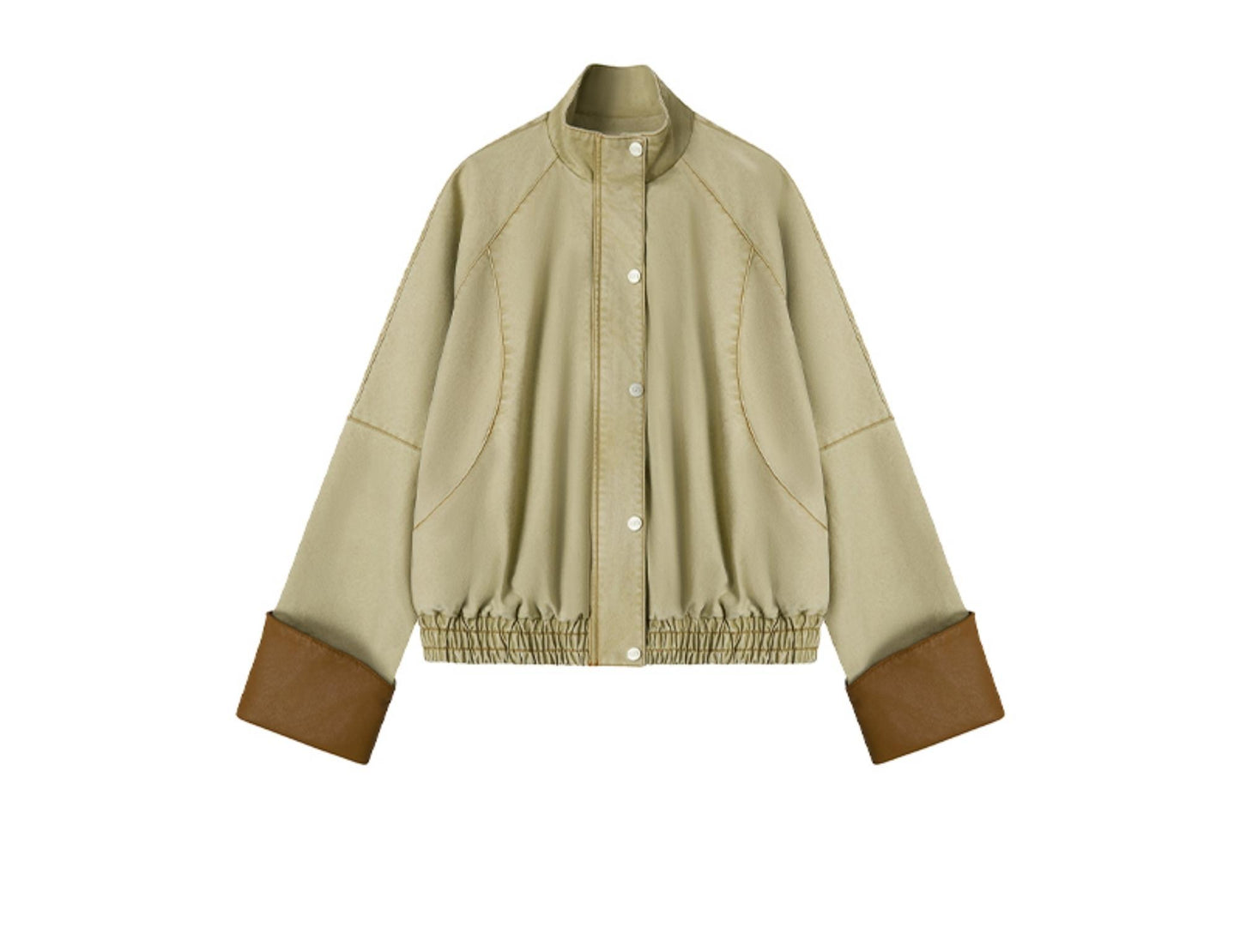 Split Leather Cargo Jacket