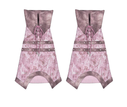 Sequins Denim Leg Covers