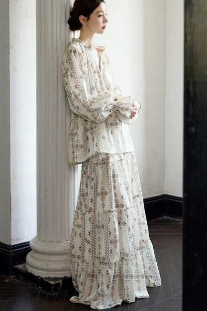 Retro National Resort Style Skirt