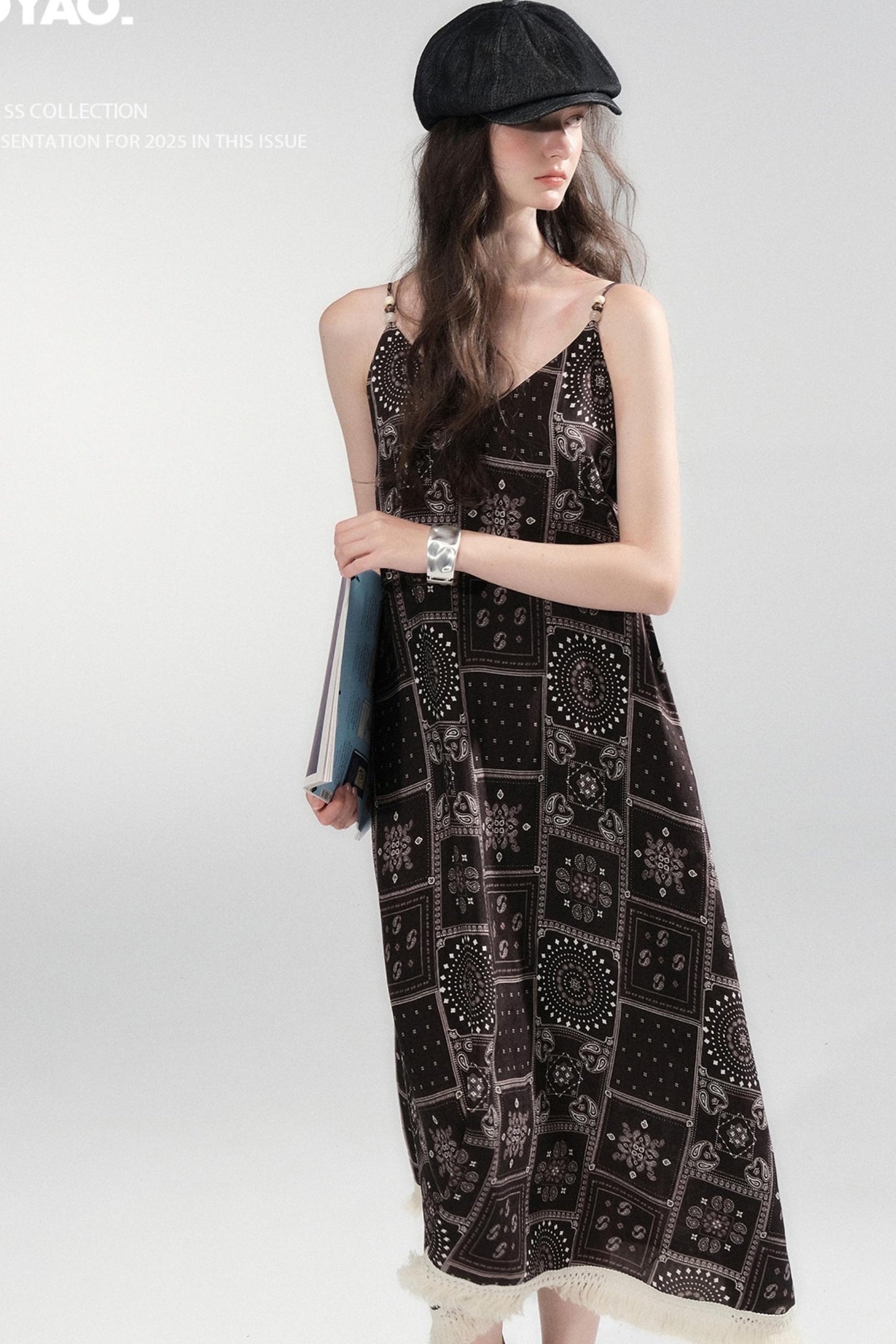 Sunset Bohemian Beaded Slip Dress