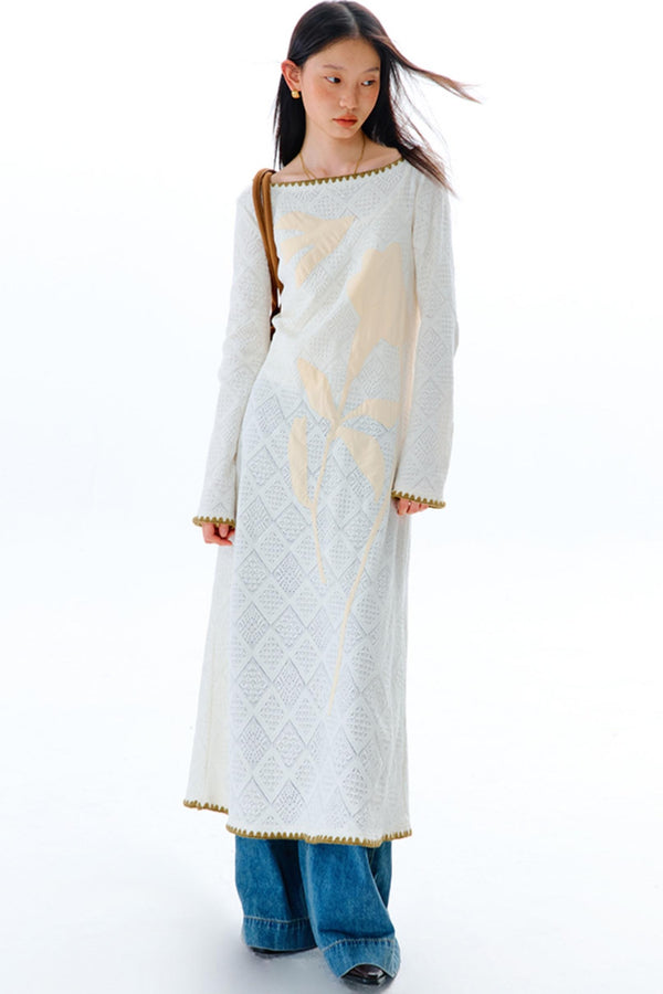 Original Cliff Flower Knit Dress