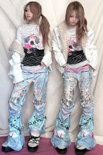 Original Graffiti Pleated Trousers