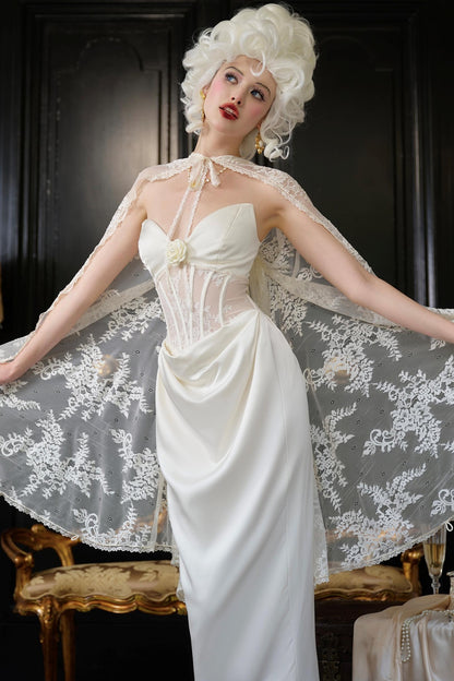 Enchanted Satin Sheath Dress Set