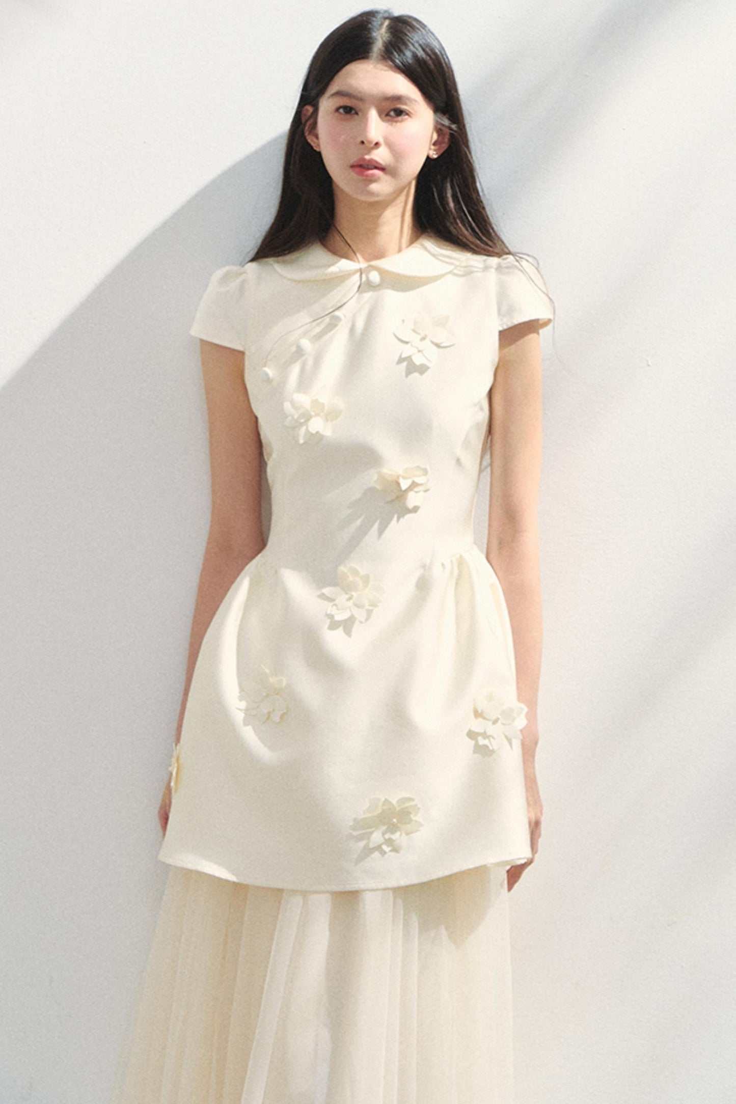 Floral Maiden Poncho Dress