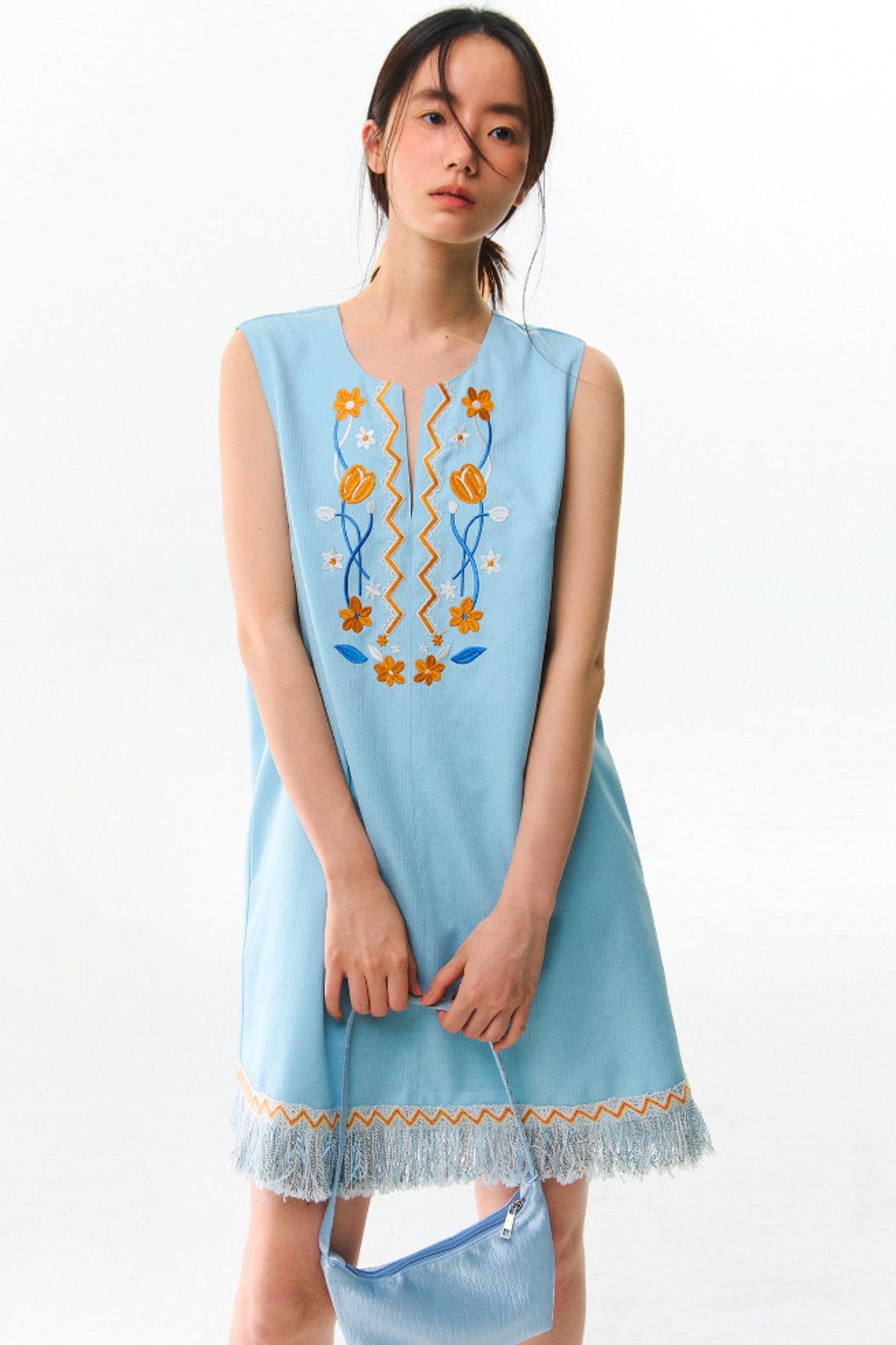 Tulip V-neck A-line Dress