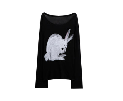 Hand-Painted Tencel Long Sleeve Top