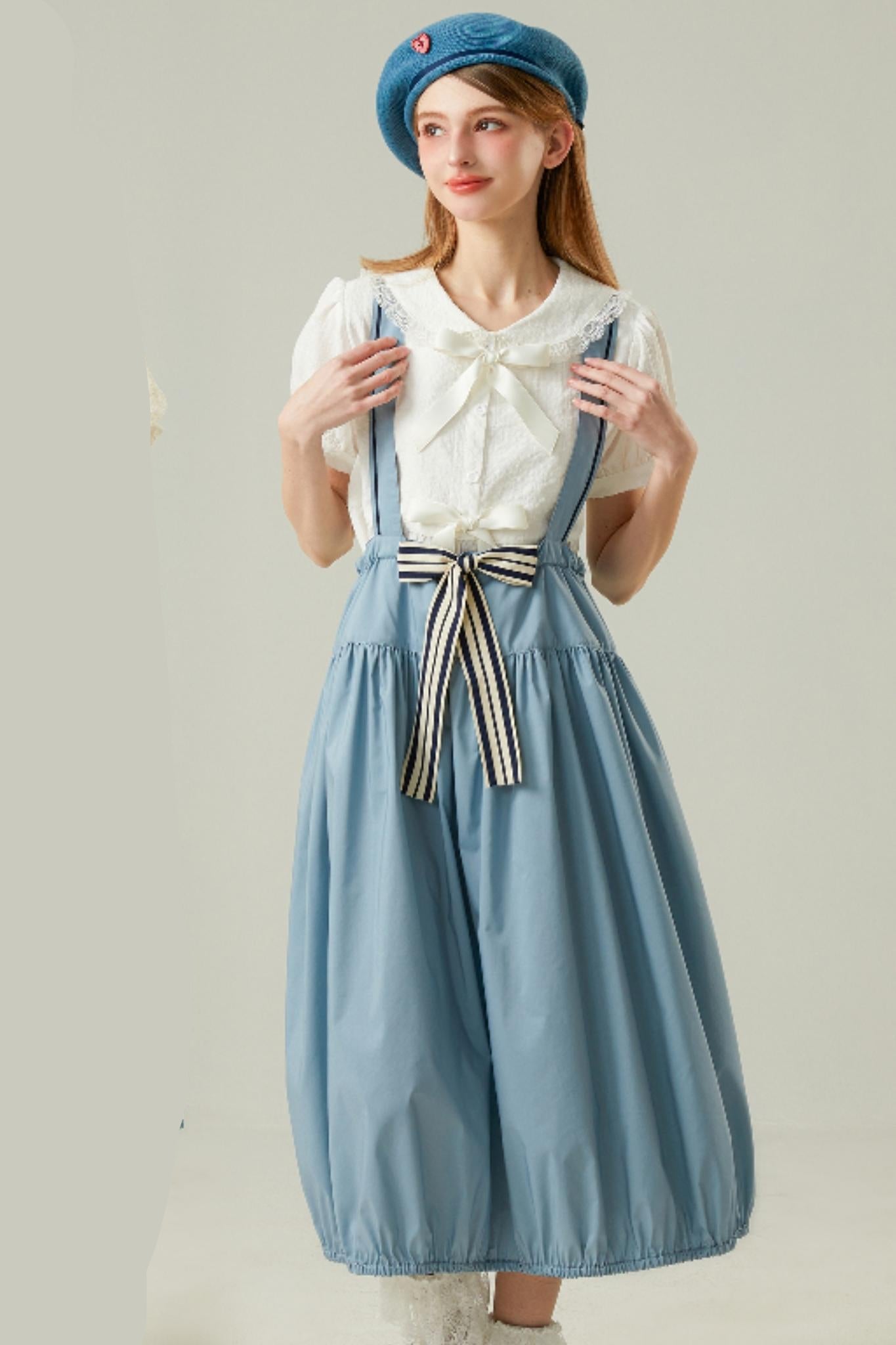 Blue Strappy Maxi Dress