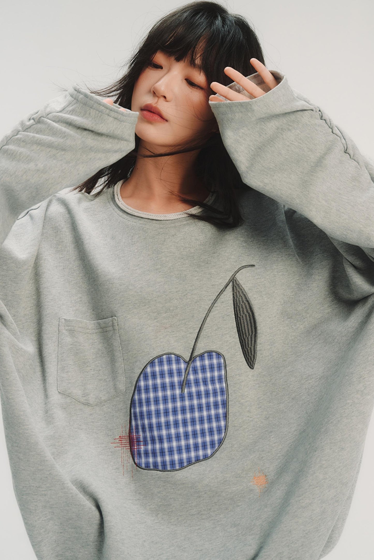 Patchwork Embroidery Sweatshirt
