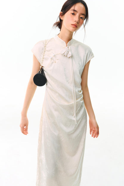 Floral Jacquard Qipao Dress