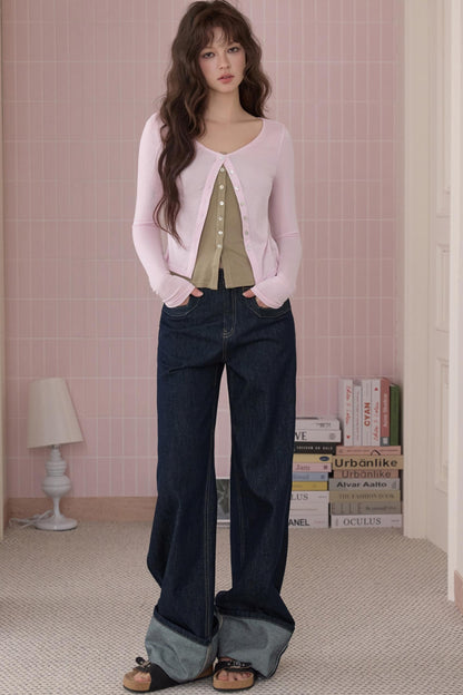 Color-Blocking Spice Girl Long Sleeve T-Shirt