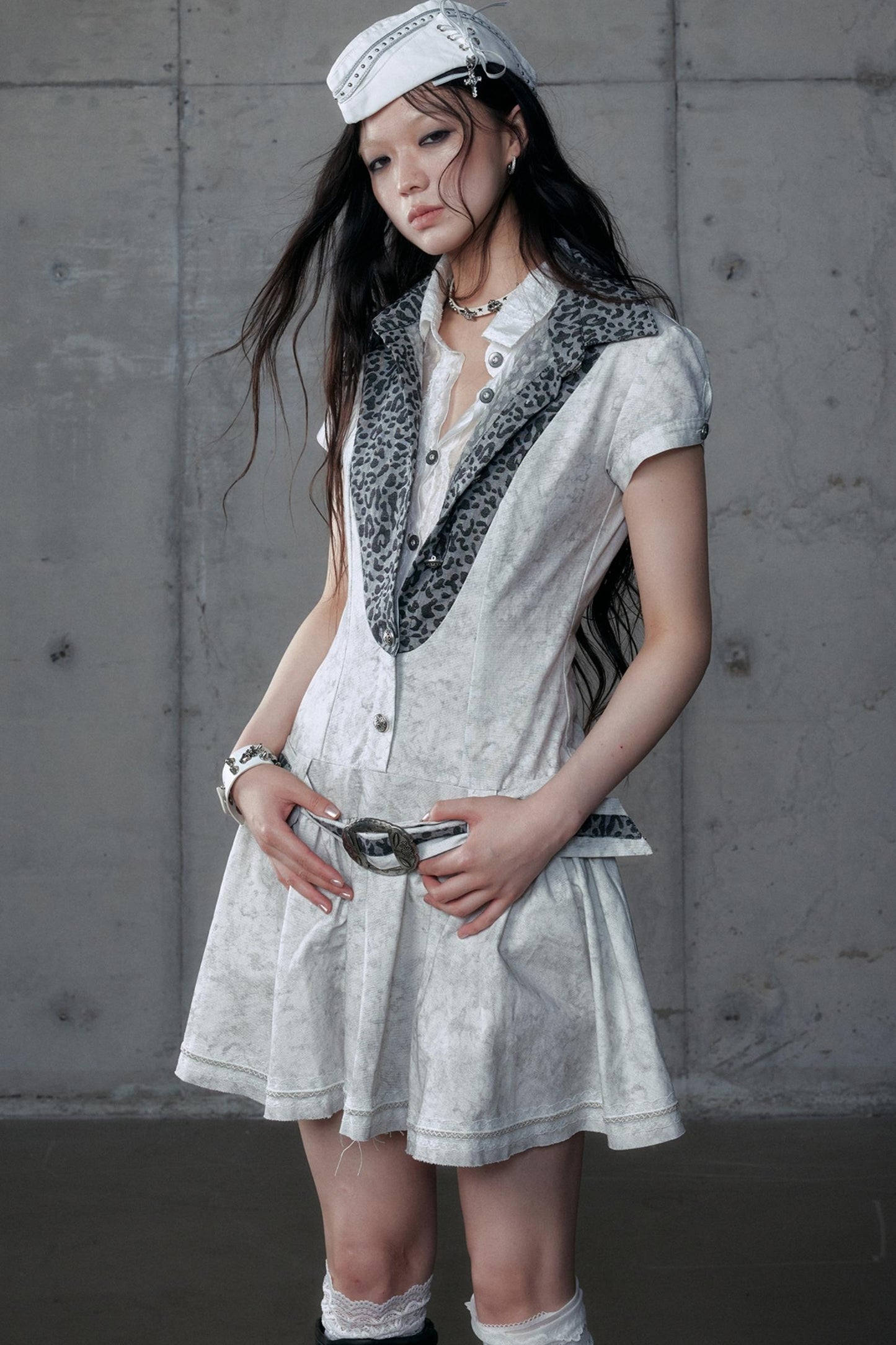 Vintage Patchwork Shirt Dress