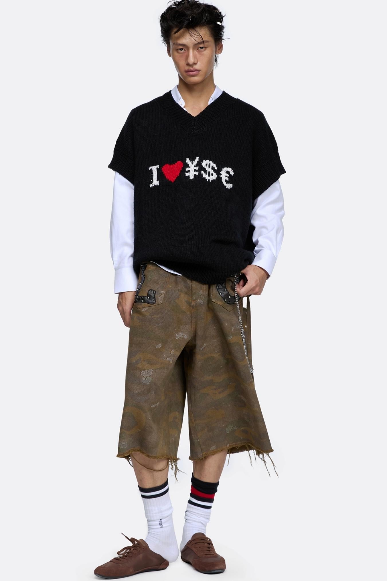 Street Two-Tone Knitted Vest