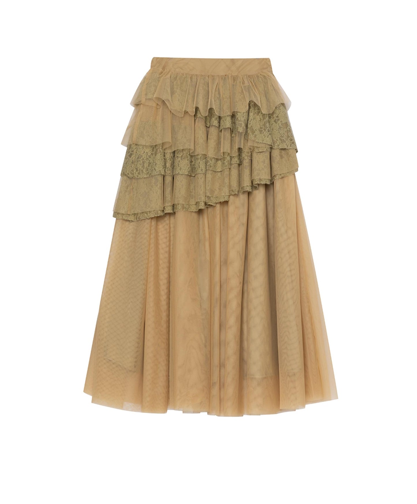 Vintage Irregular Mesh Cake Skirt