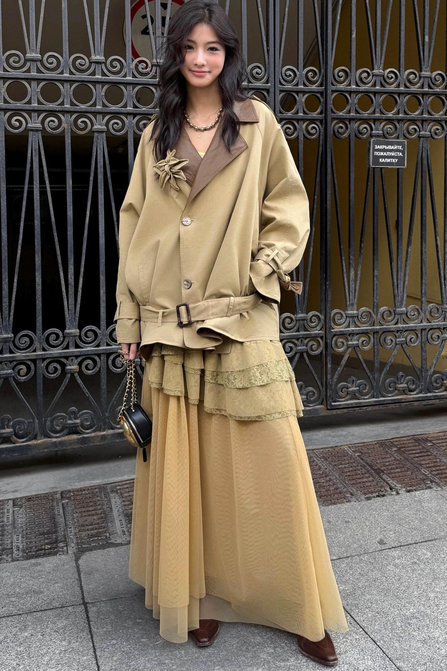 Vintage Irregular Mesh Cake Skirt