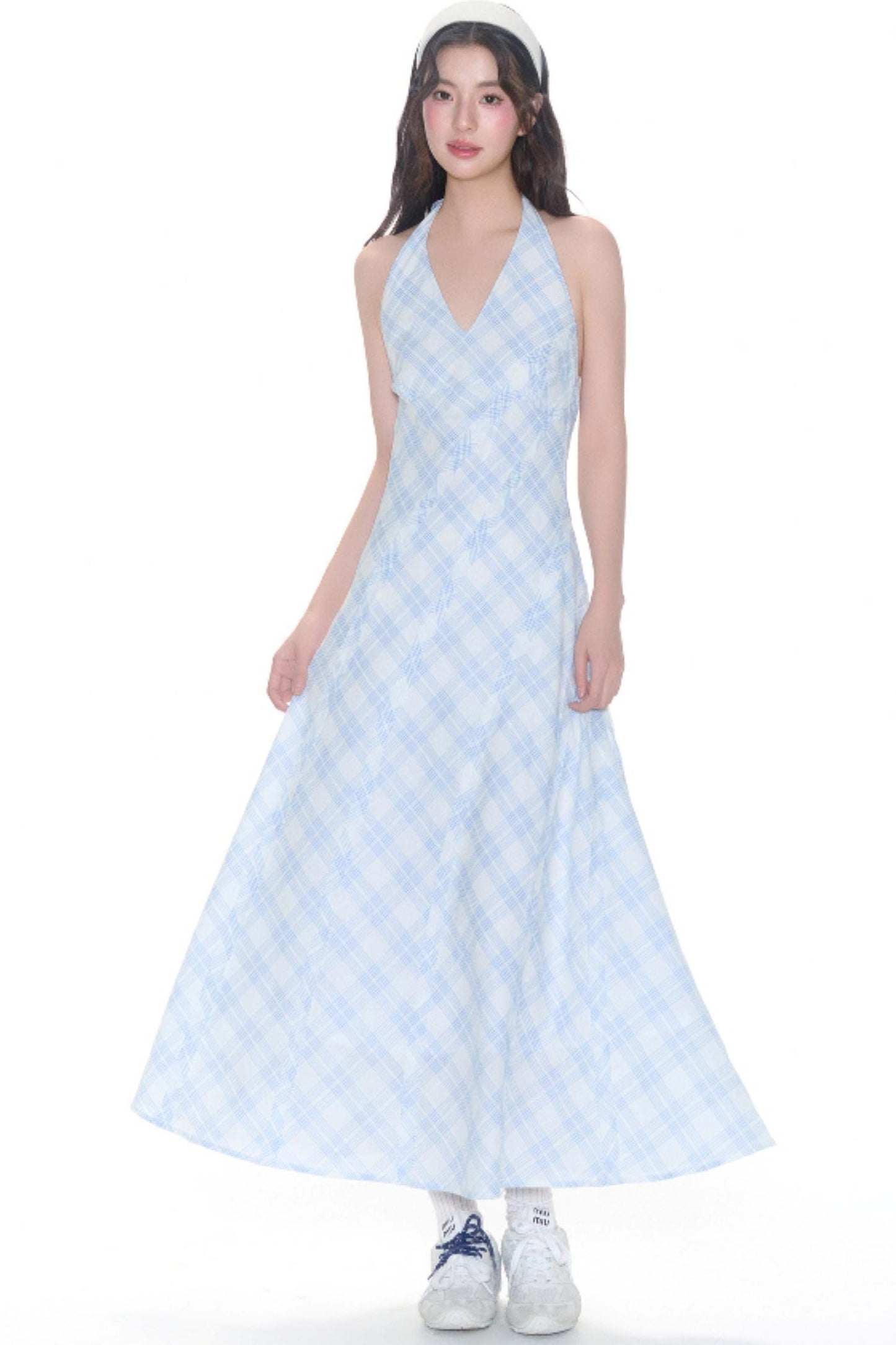 Halterneck Patch Dress