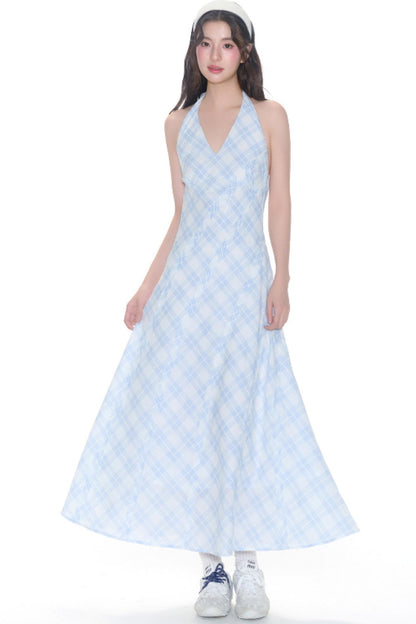 Halterneck Patch Dress