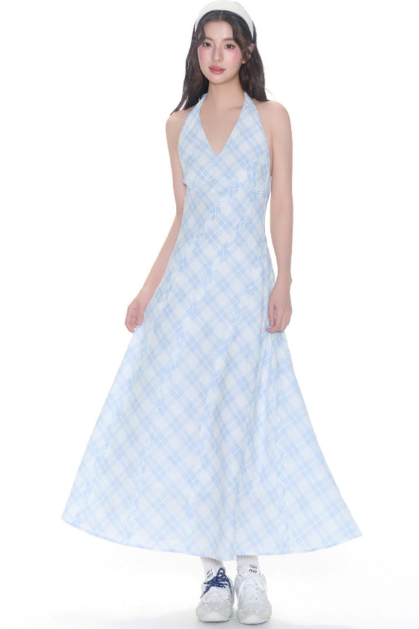 Halterneck Patch Dress