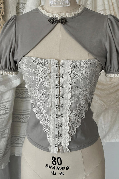 Flower Lantern Cake Skirt Set-Up