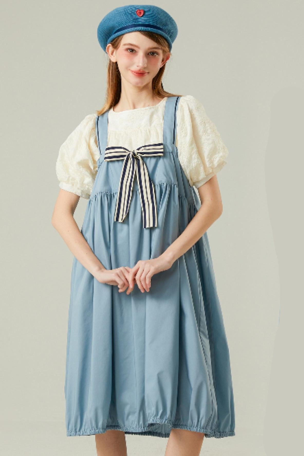 Blue Strappy Maxi Dress