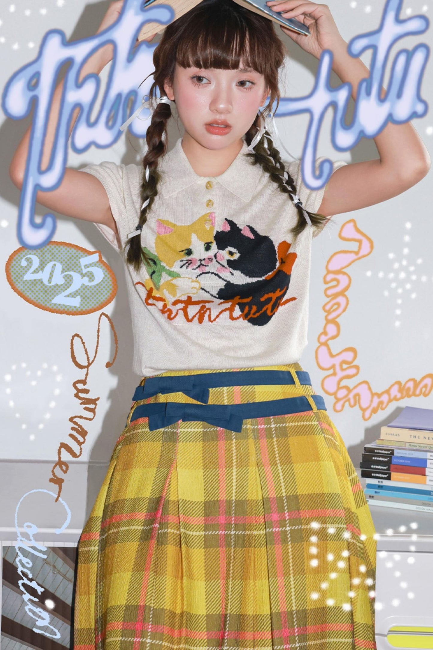 Kitten Knitted Polo Shirt