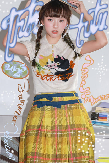 Kitten Knitted Polo Shirt