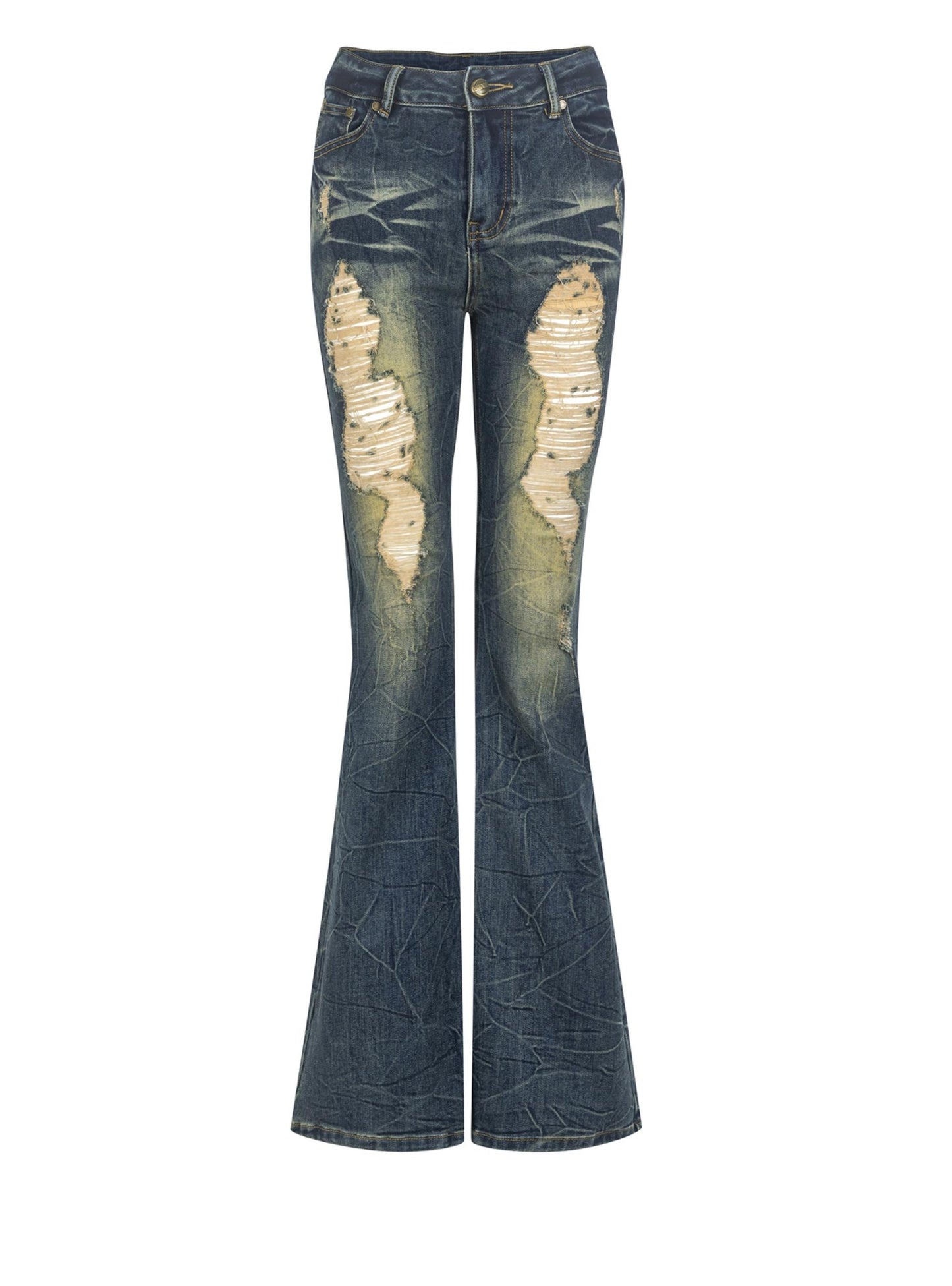 Retro Cool Ripped Tight Jeans