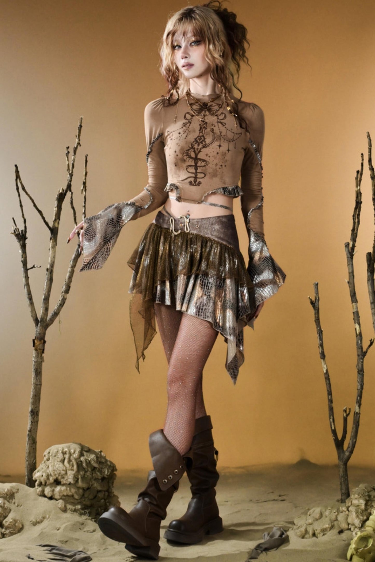 Snake Decree Long-Sleeved Top