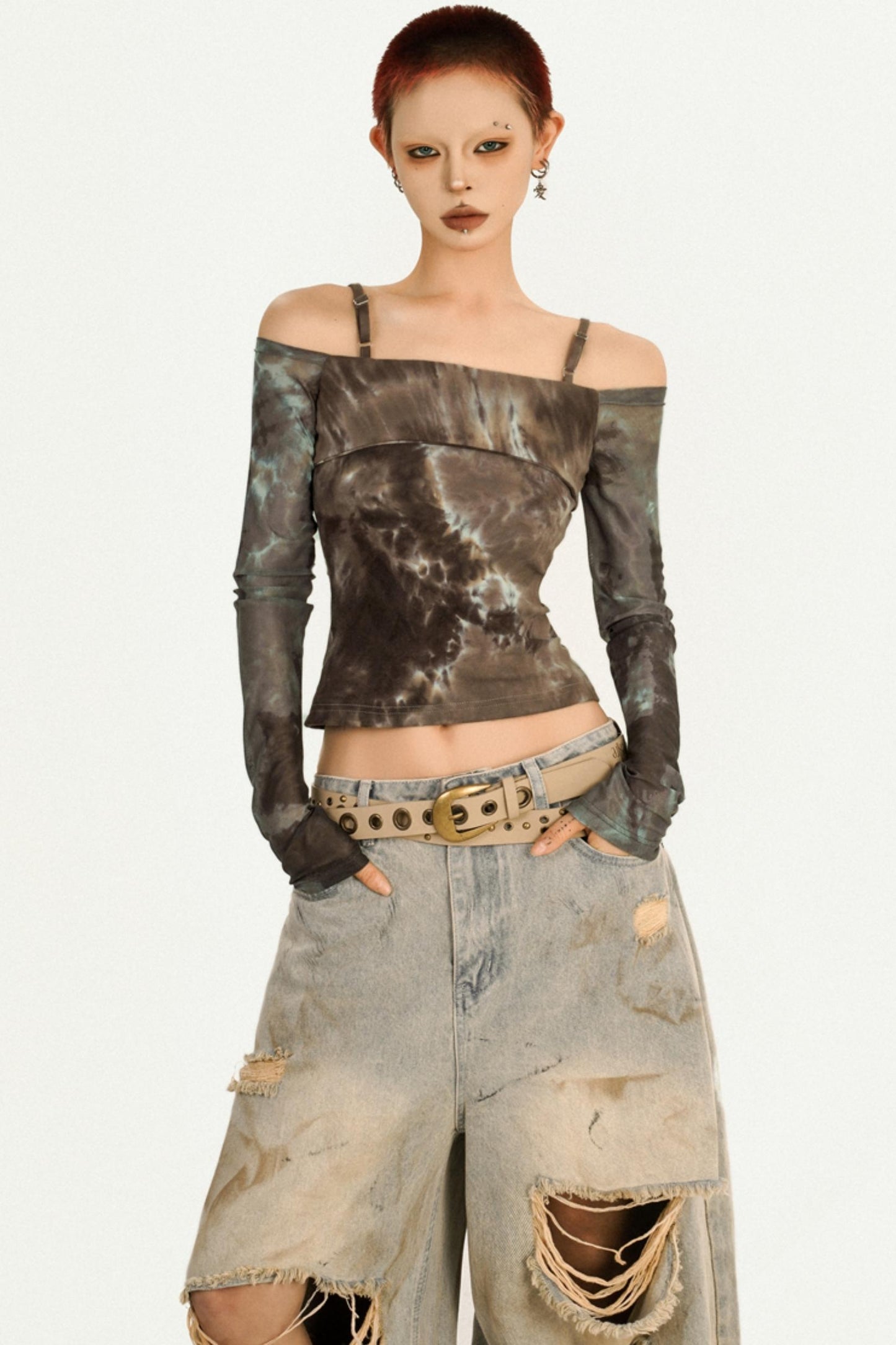 Original Tie-Dye Shoulder Top