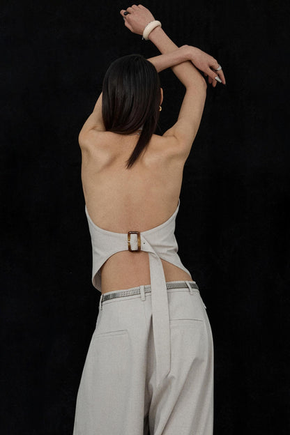 Apricot Scimitar Trouser Vest Set-Up