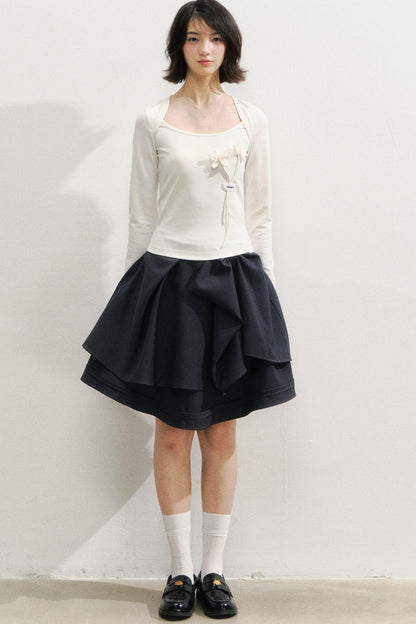 Vintage Bow Design Skirt