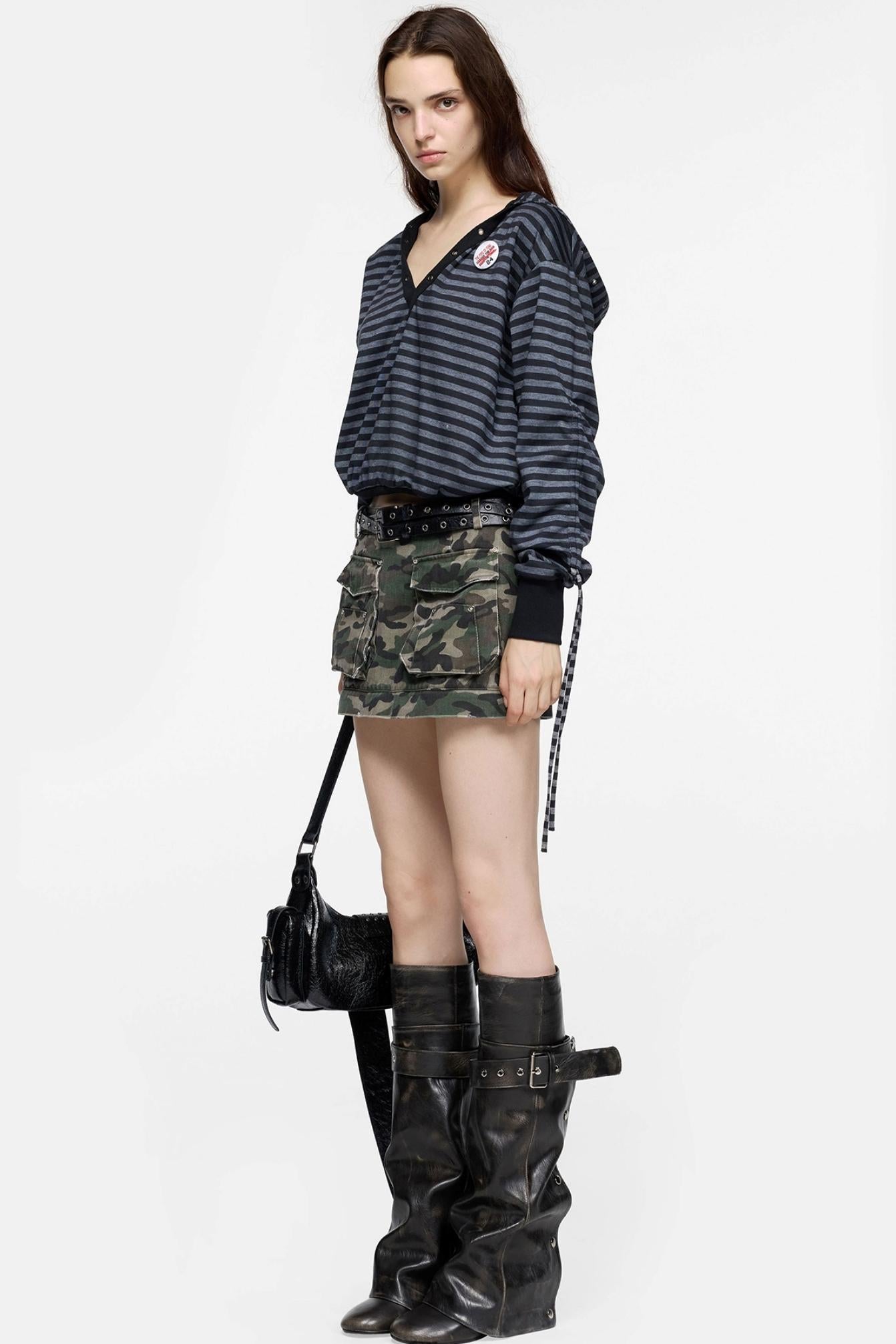 Spice Girl Style Camouflage Skirt