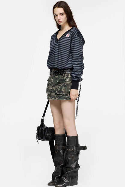 Spice Girl Style Camouflage Skirt