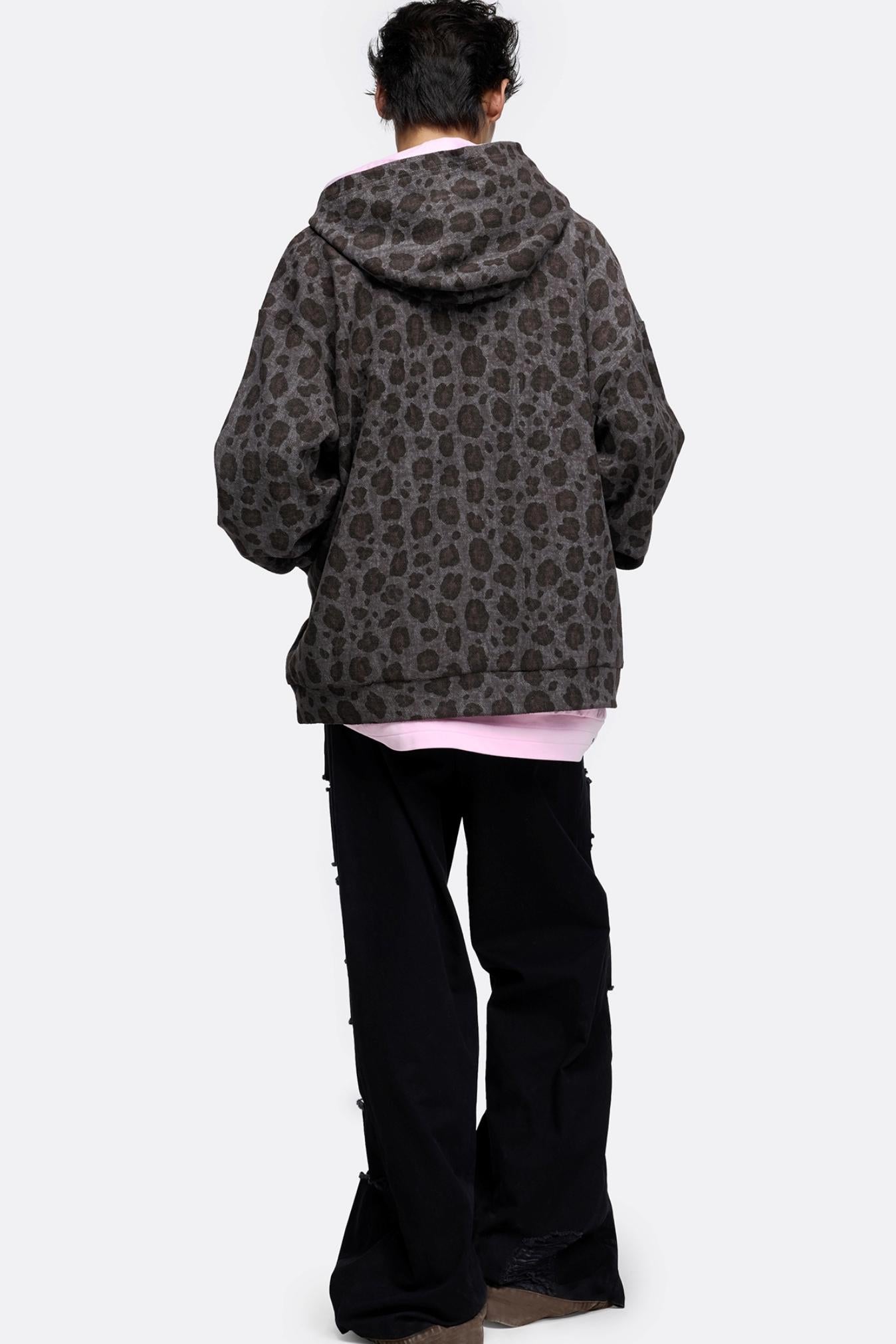 Street Two-Tone Sweatshirt Jacket