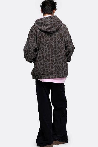 Street Two-Tone Sweatshirt Jacket