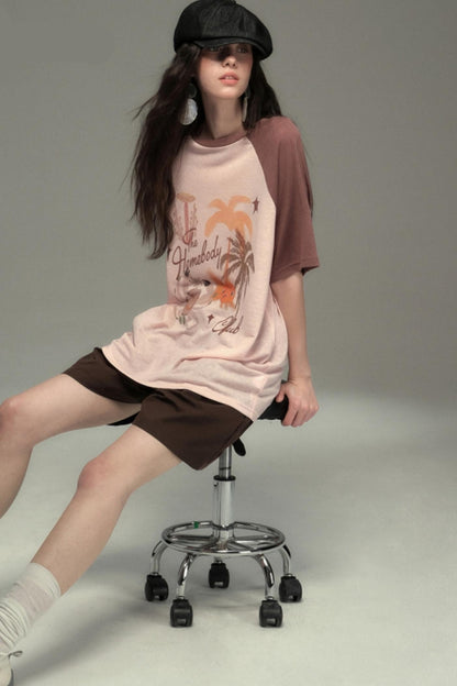 Cotton Island Raglan Sleeve T-shirt