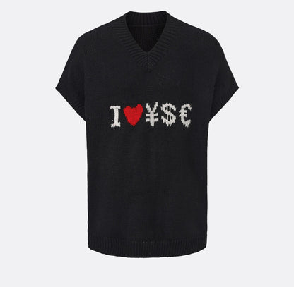 Street Two-Tone Knitted Vest