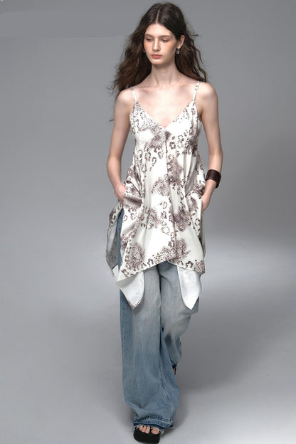 Bronze Leopard Skirt Camisole