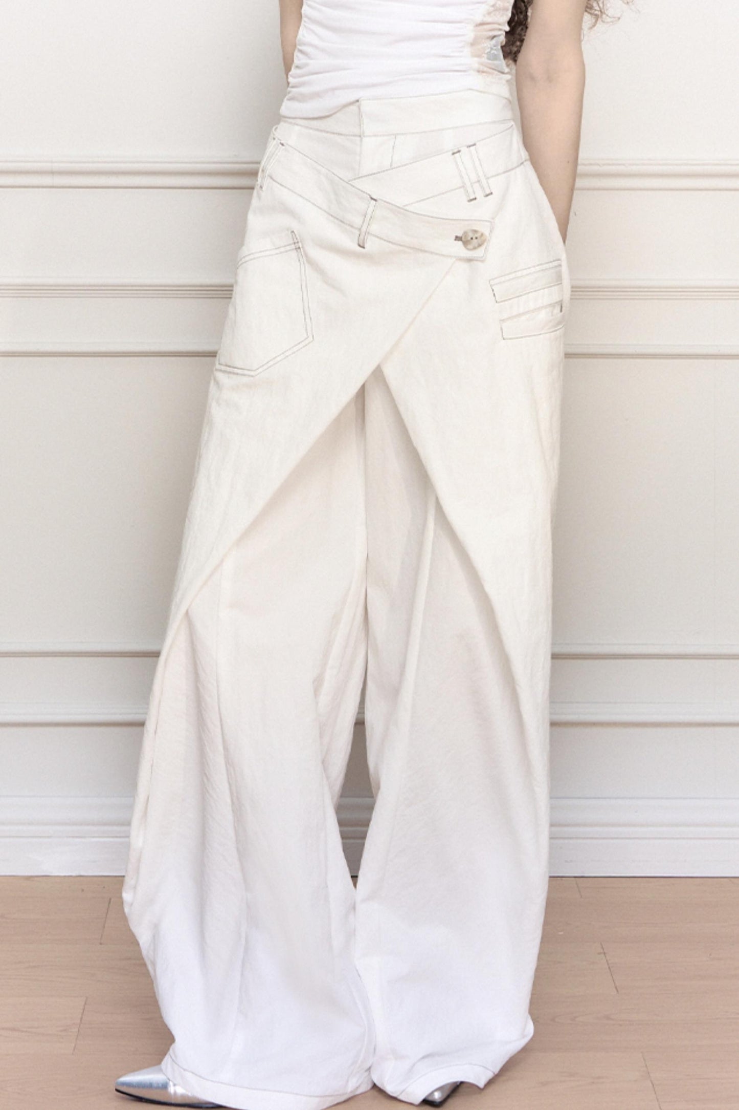 Yuan Sand Wide-Leg Pants