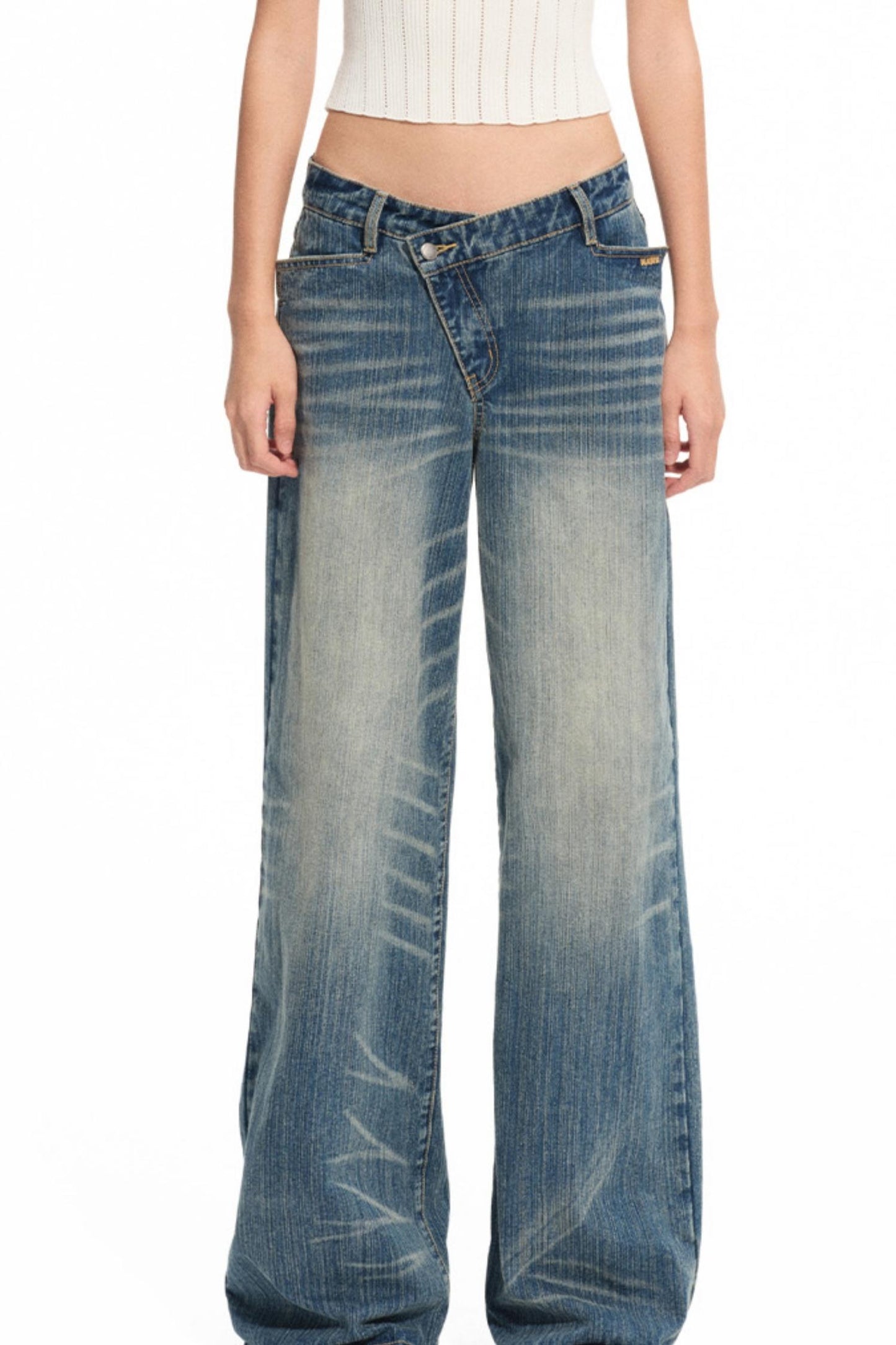 Blue Spring Straight Jeans