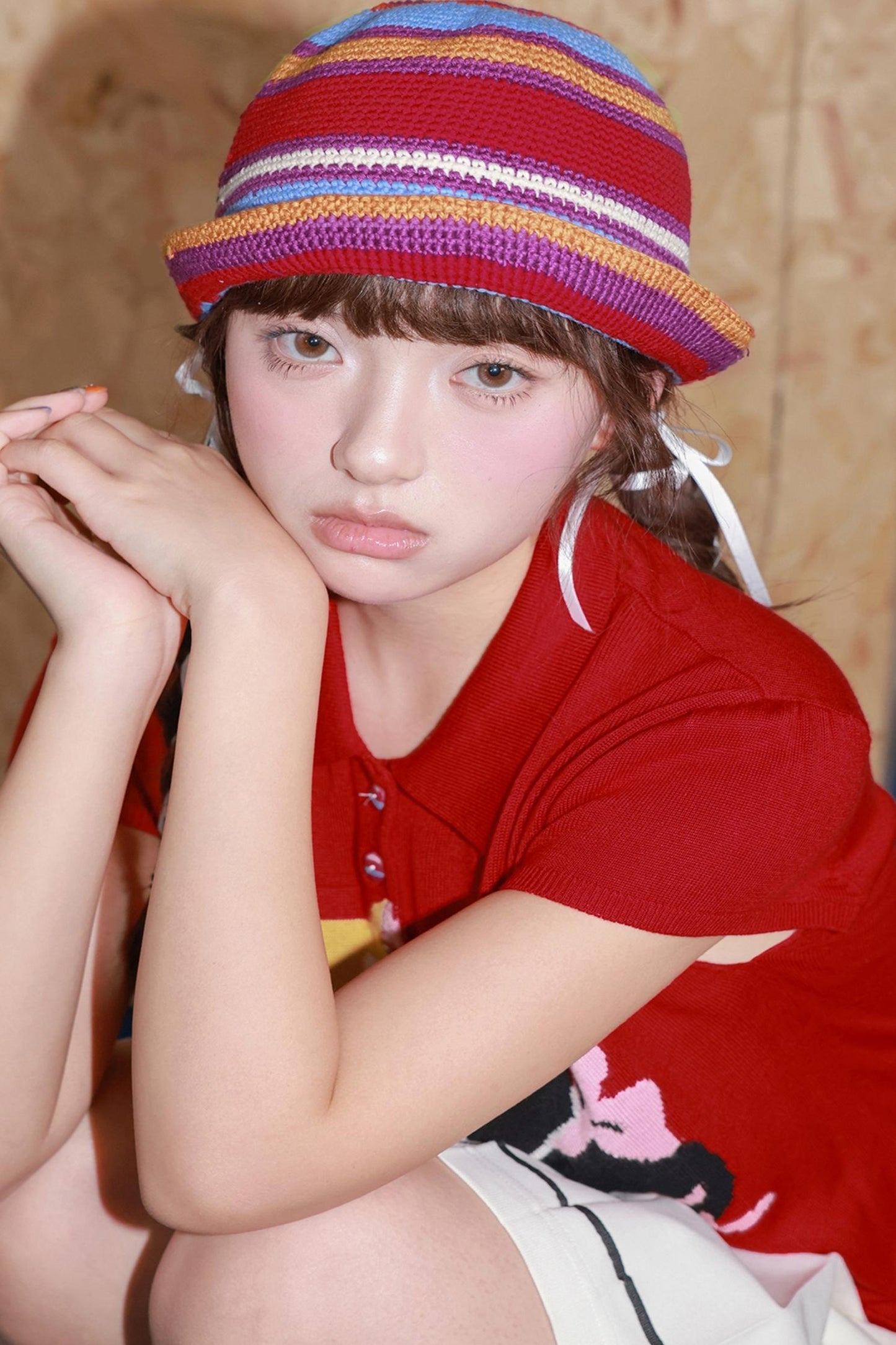 Colorful Stripe Crochet Hat