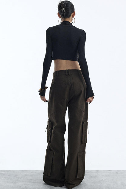 Black Turtleneck Top