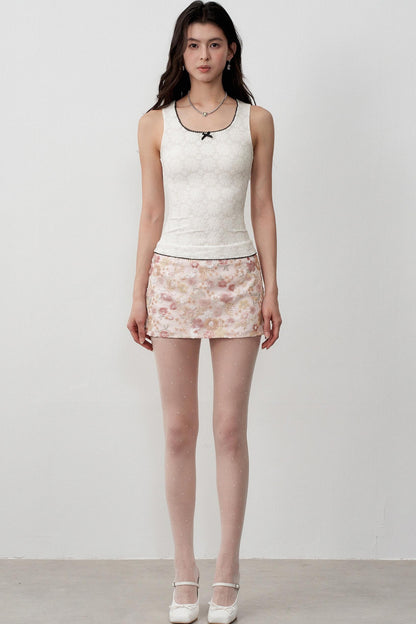 Lightweight Jacquard Stretch Slim Vest