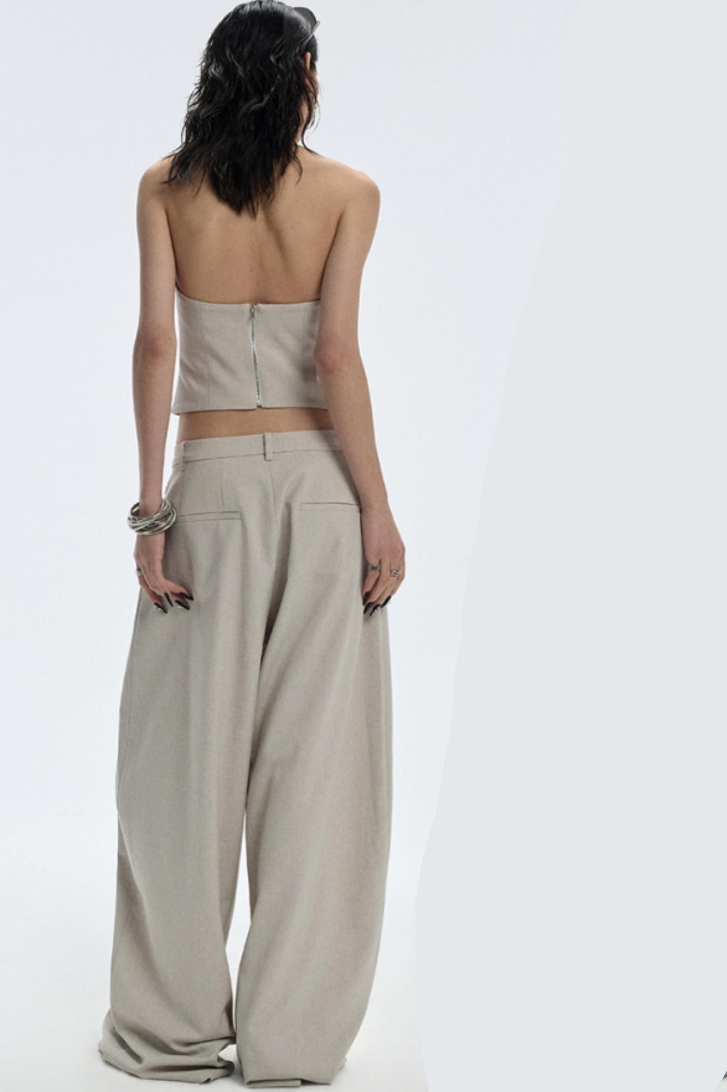 Apricot Scimitar Trouser Vest Set-Up