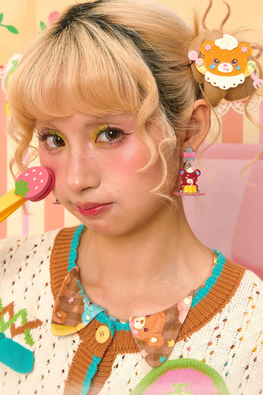 Honeydew Elephant Cream Acrylic Hairpin Edge Clip