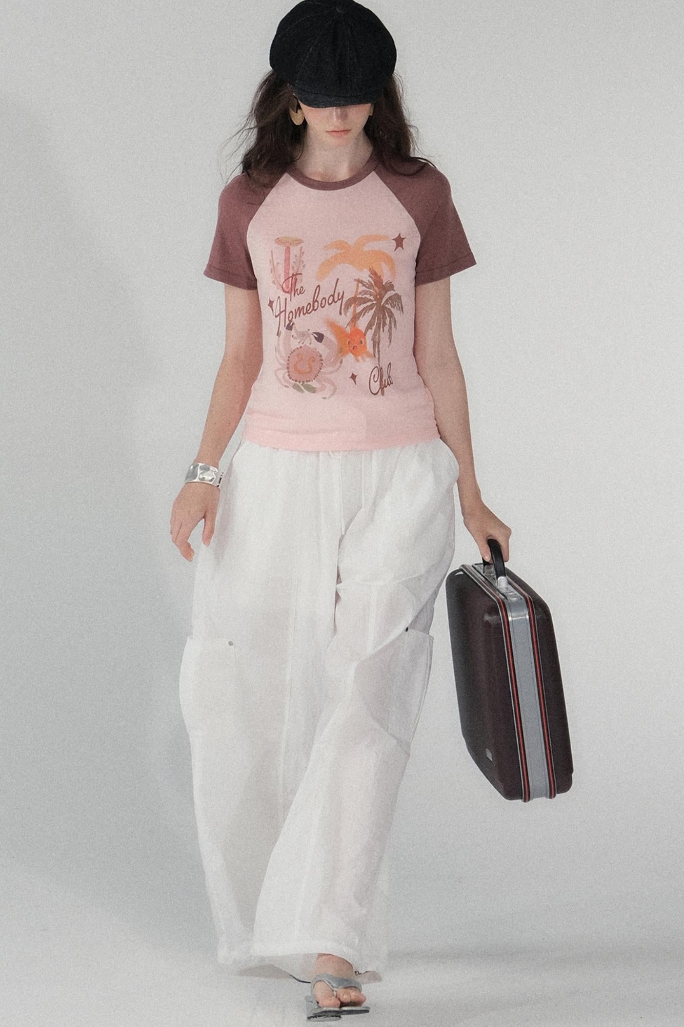 Cotton Island Raglan Sleeve T-shirt