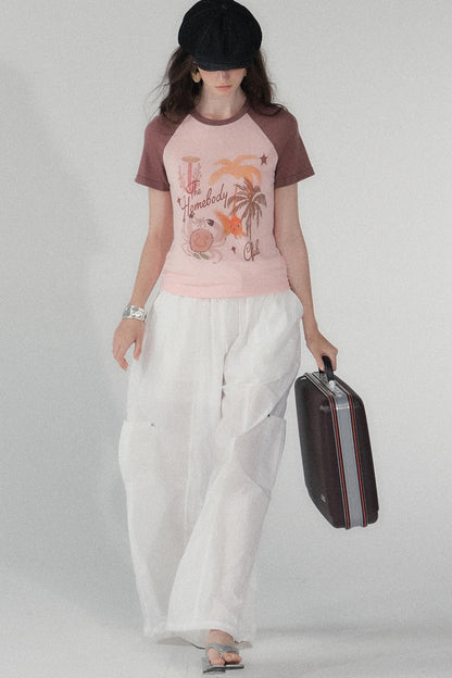 Cotton Island Raglan Sleeve T-shirt