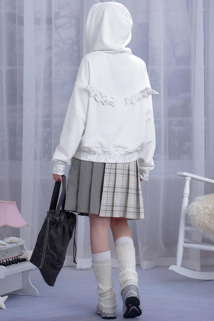 Sweet Preppy Style Pleated Skirt