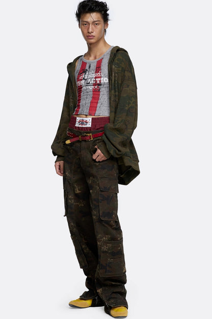 Street Two-Tone Sweatshirt Jacket