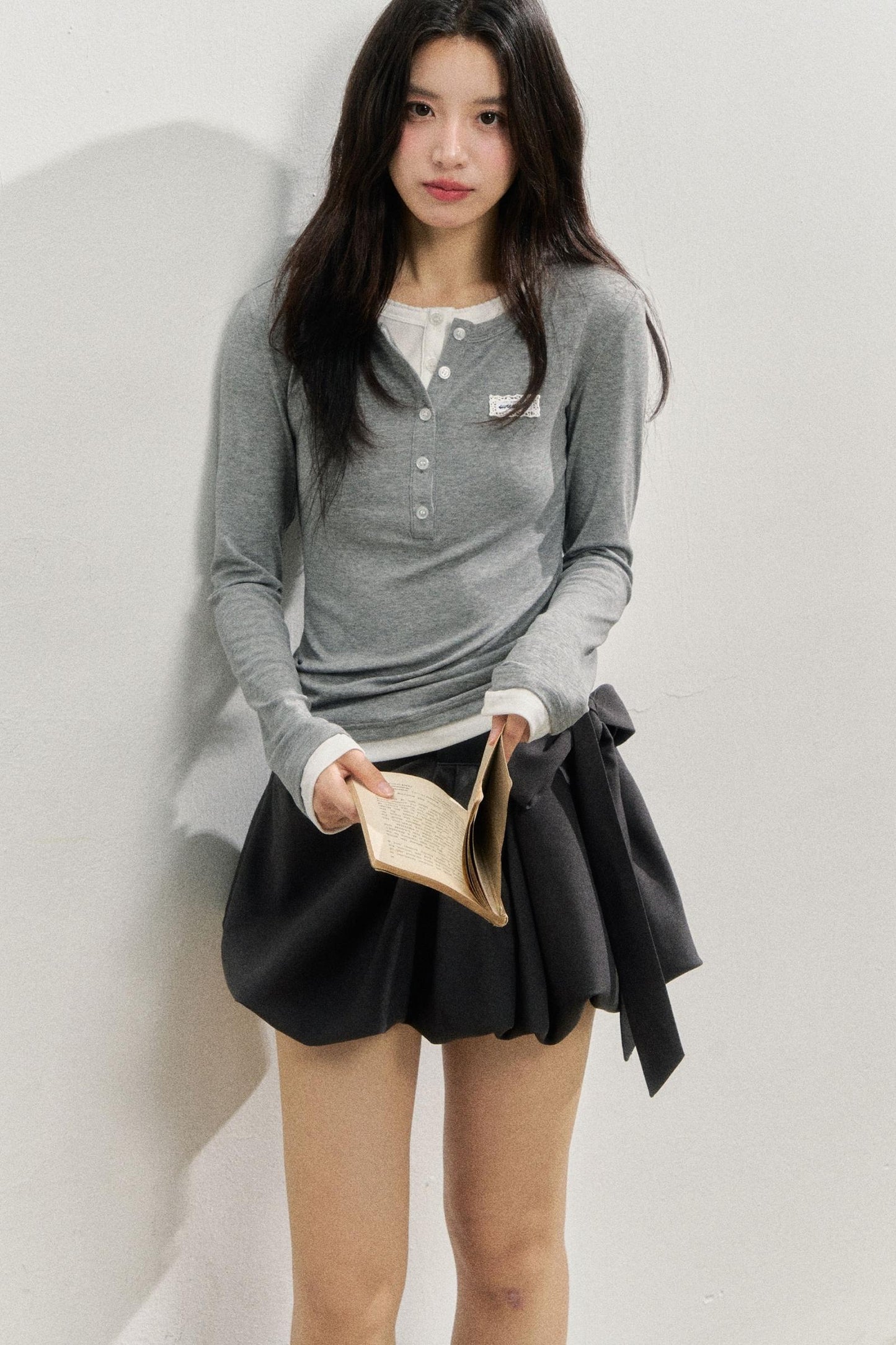 소프트 라이오셀 긴팔 티셔츠